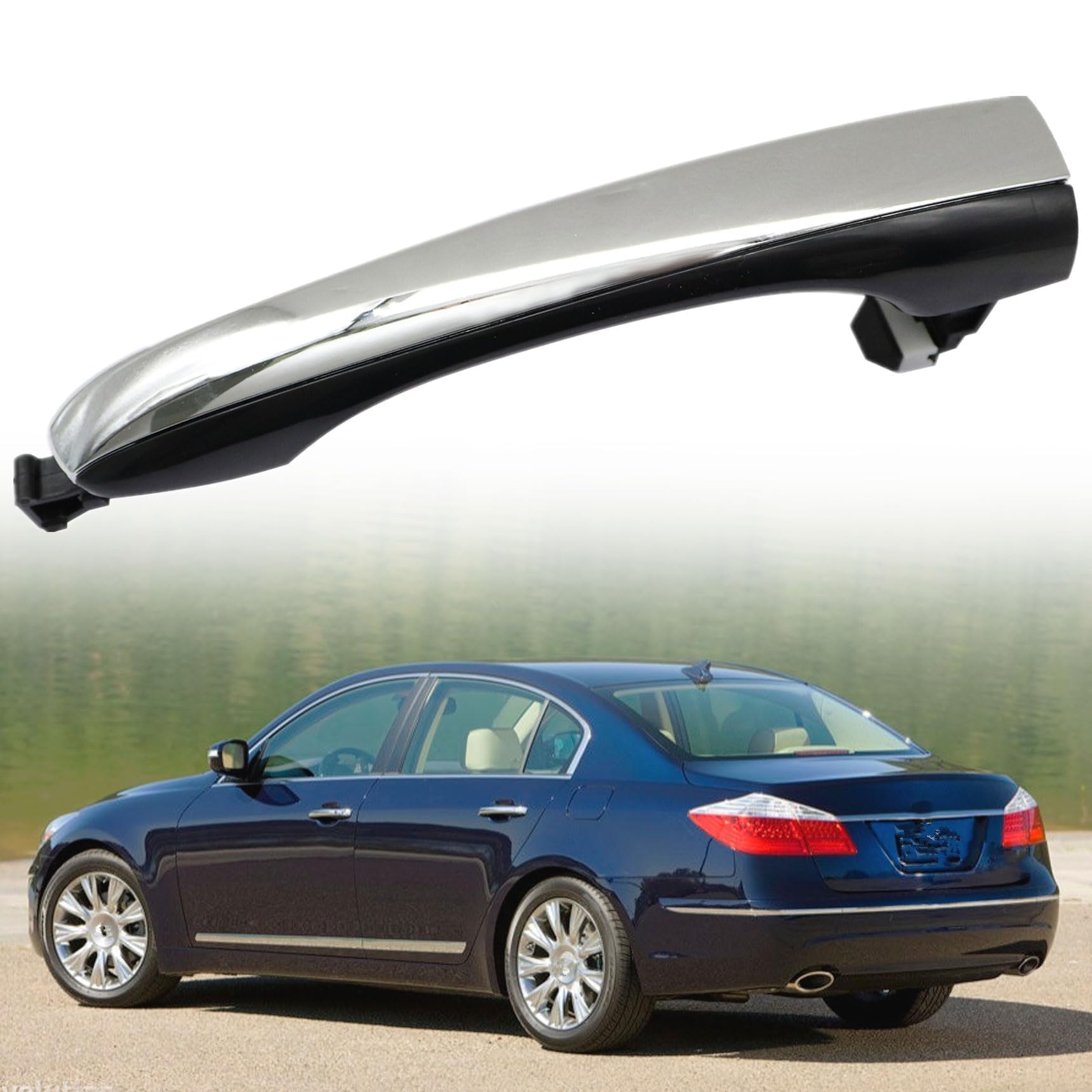 Amazon.com: ATUOTPO Chrome Rear Left Side Exterior Door Handle